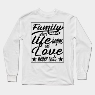 Family Children Families Marriage Starting Long Sleeve T-Shirt